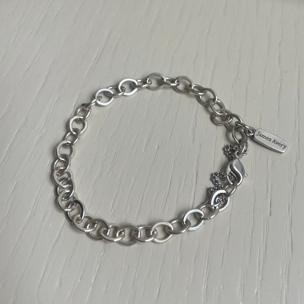 James Avery Forged Link Charm Bracelet - Size Medium